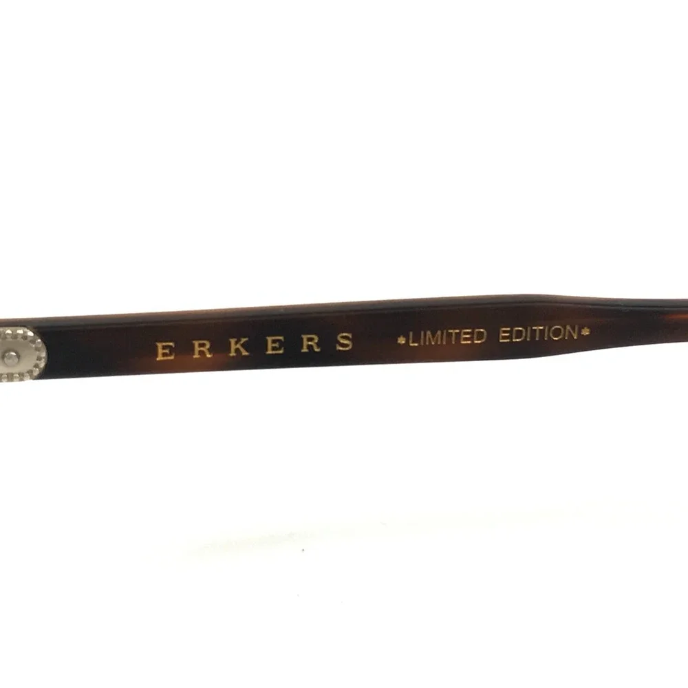 Erkers Eyeglasses Frames OLIVETTE Matte Olive Tortoise Rectangle 57-21-153